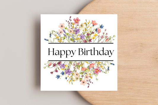 Floral Birthday Card