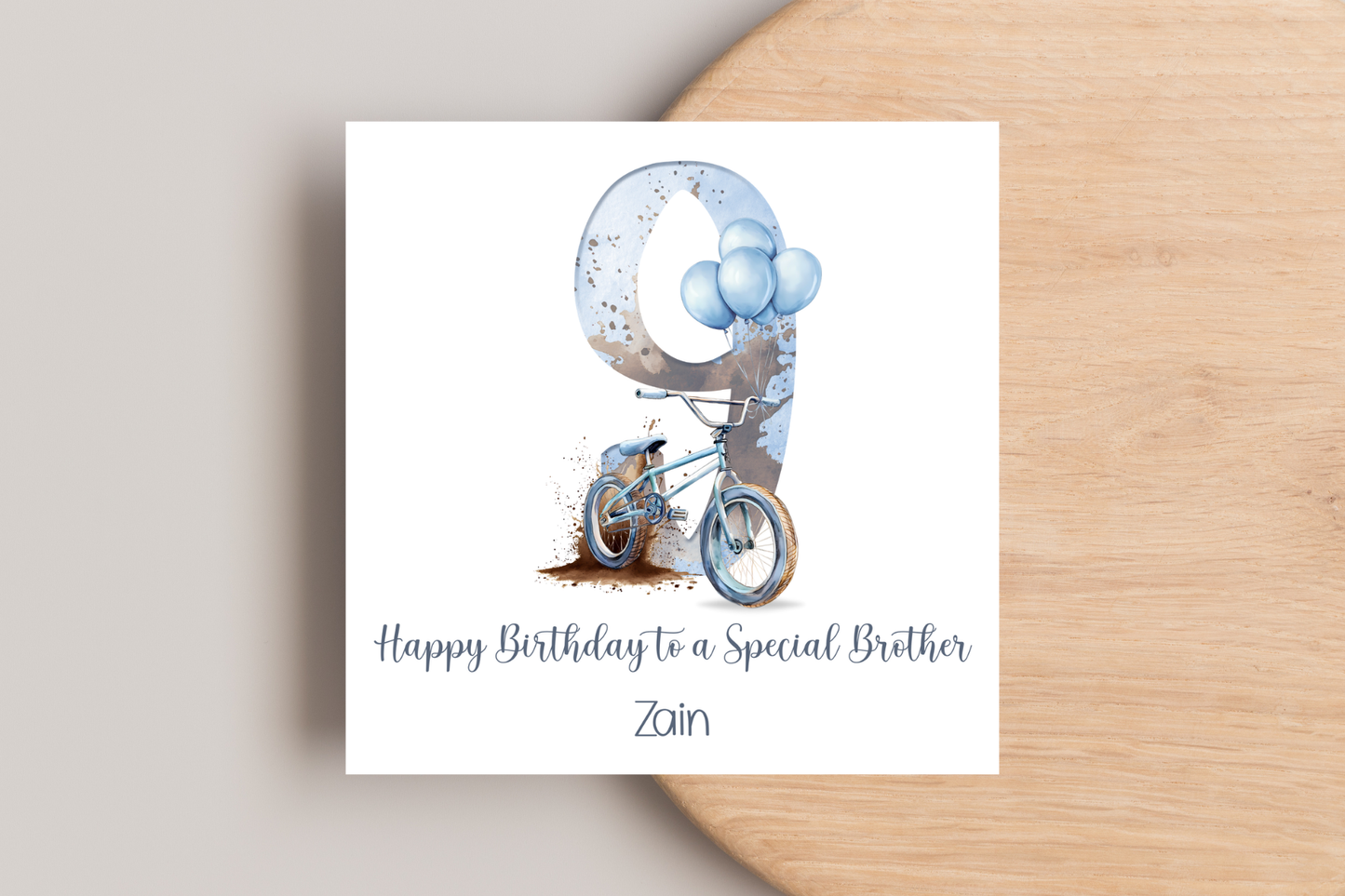 Personalised BMX Birthday Card