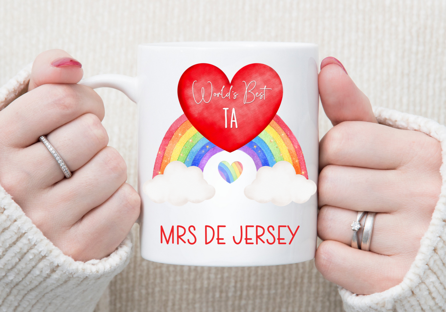 Personalised Worlds Best Teaching Assistant Mug