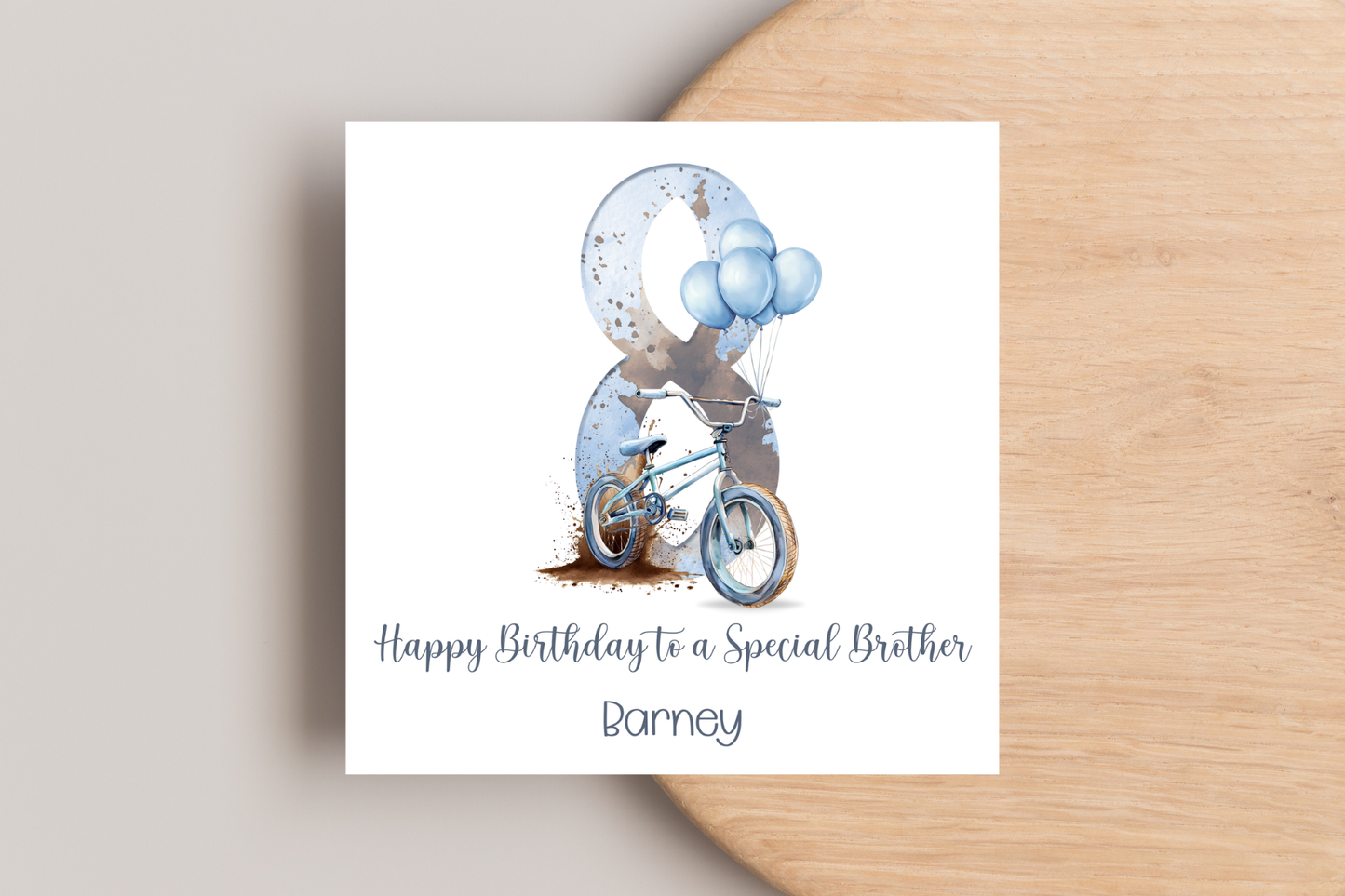 Personalised BMX Birthday Card