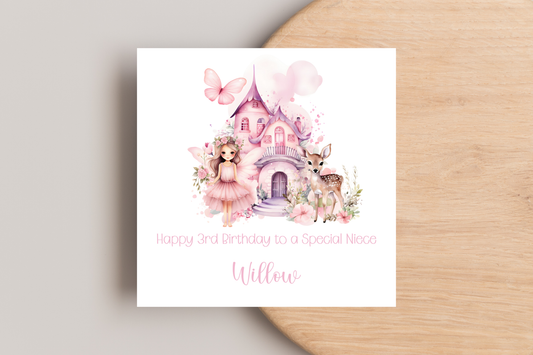 Personalised Fairy Birthday Card