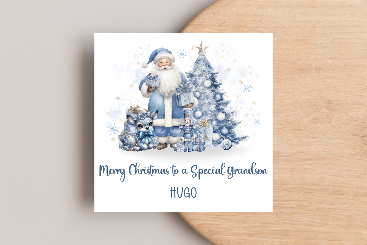 Personalised Santa Christmas Card