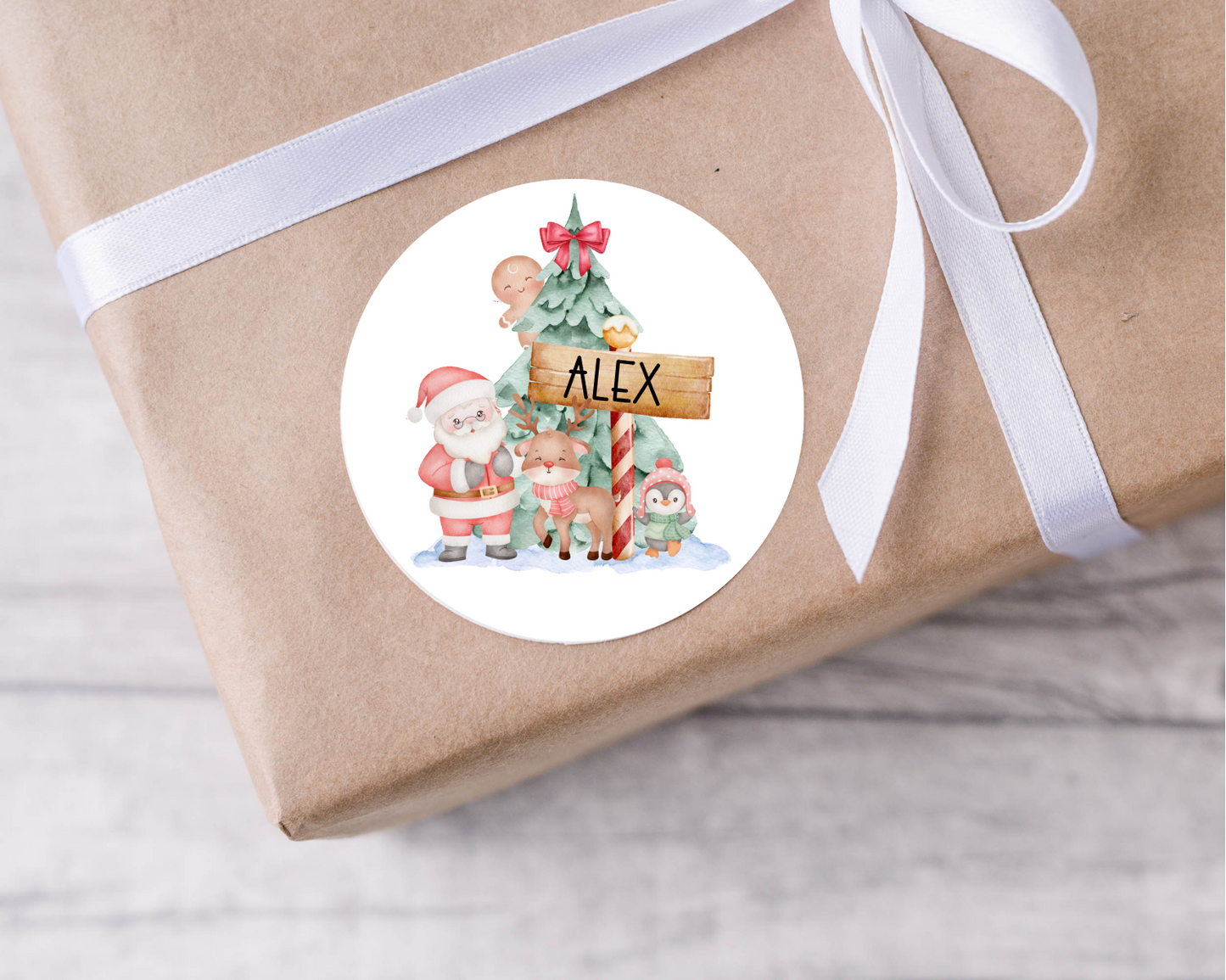 Personalised Santa Christmas Present Labels