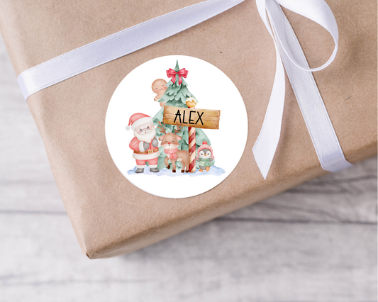 Personalised Santa Christmas Present Labels