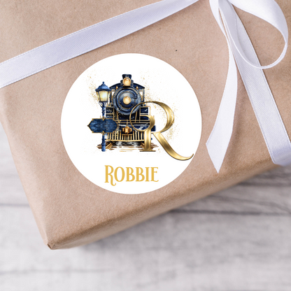 Personalised Christmas Express Initial Christmas Present Labels