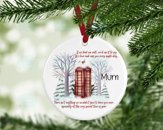 Personalised Call to Heaven Christmas Tree Decoration