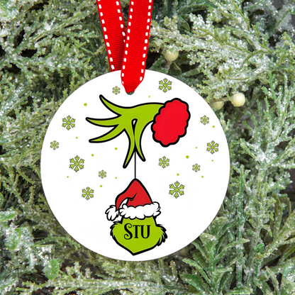 PersonalisedThe Grinch Family Christmas Tree Decoration