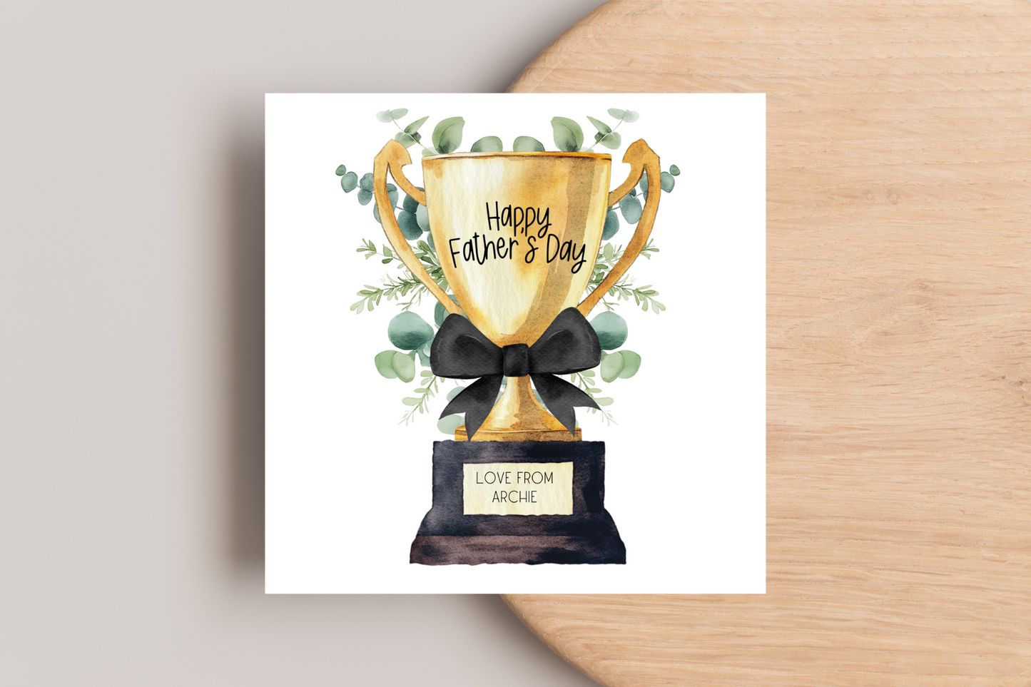 Father's Day Trophy Card