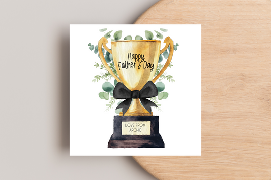 Father's Day Trophy Card
