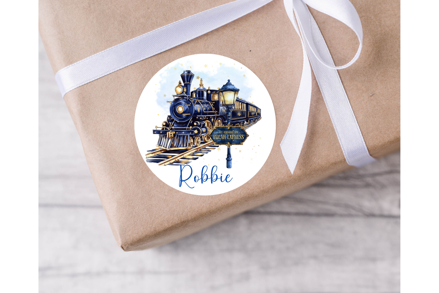 Personalised Christmas Express Christmas Present Labes