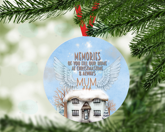 Personalised Memories Fill our Home at Christmas Time and Always Christmas Tree Decoration