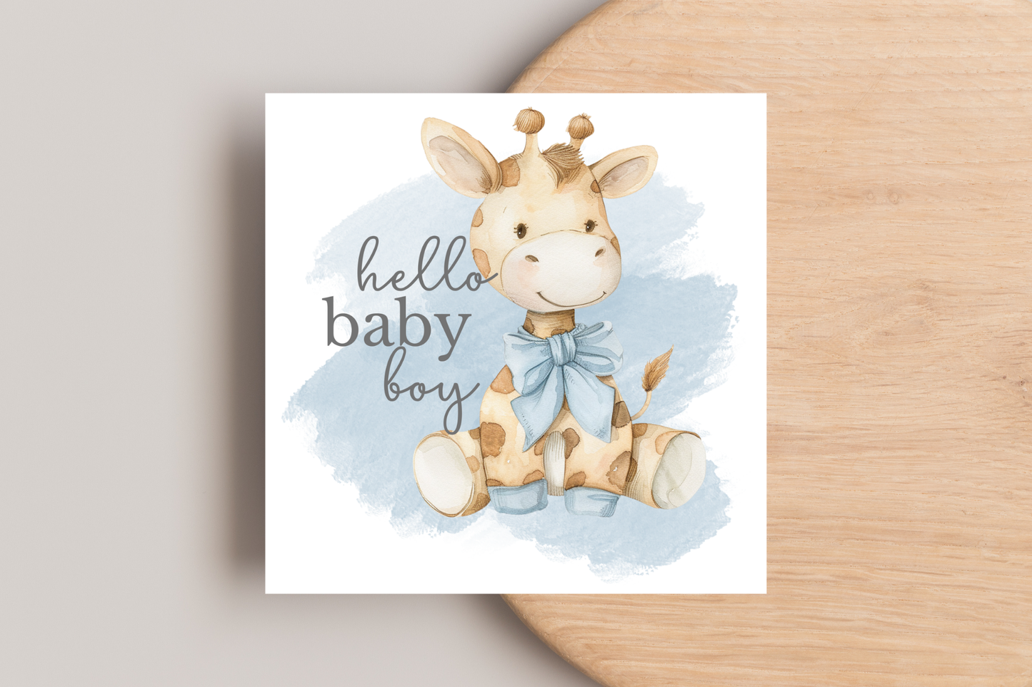 Hello Baby Boy Card
