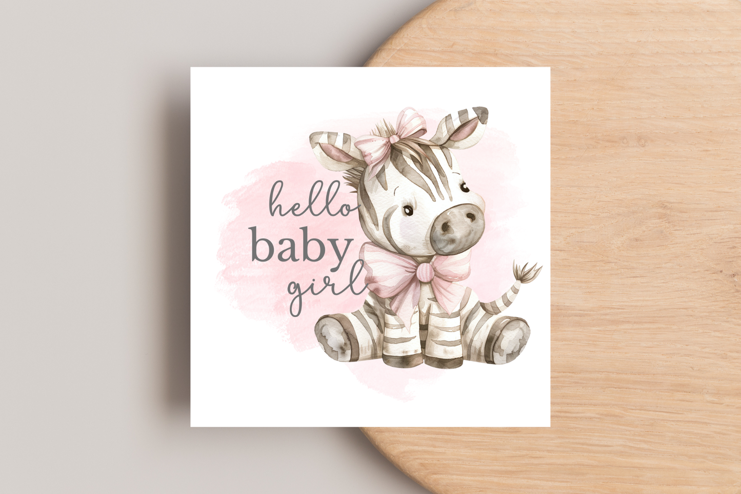Hello Baby Girl Card