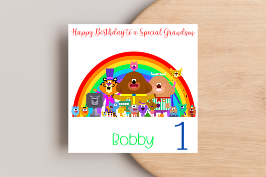 Personalised Hey Duggee Birthday Card