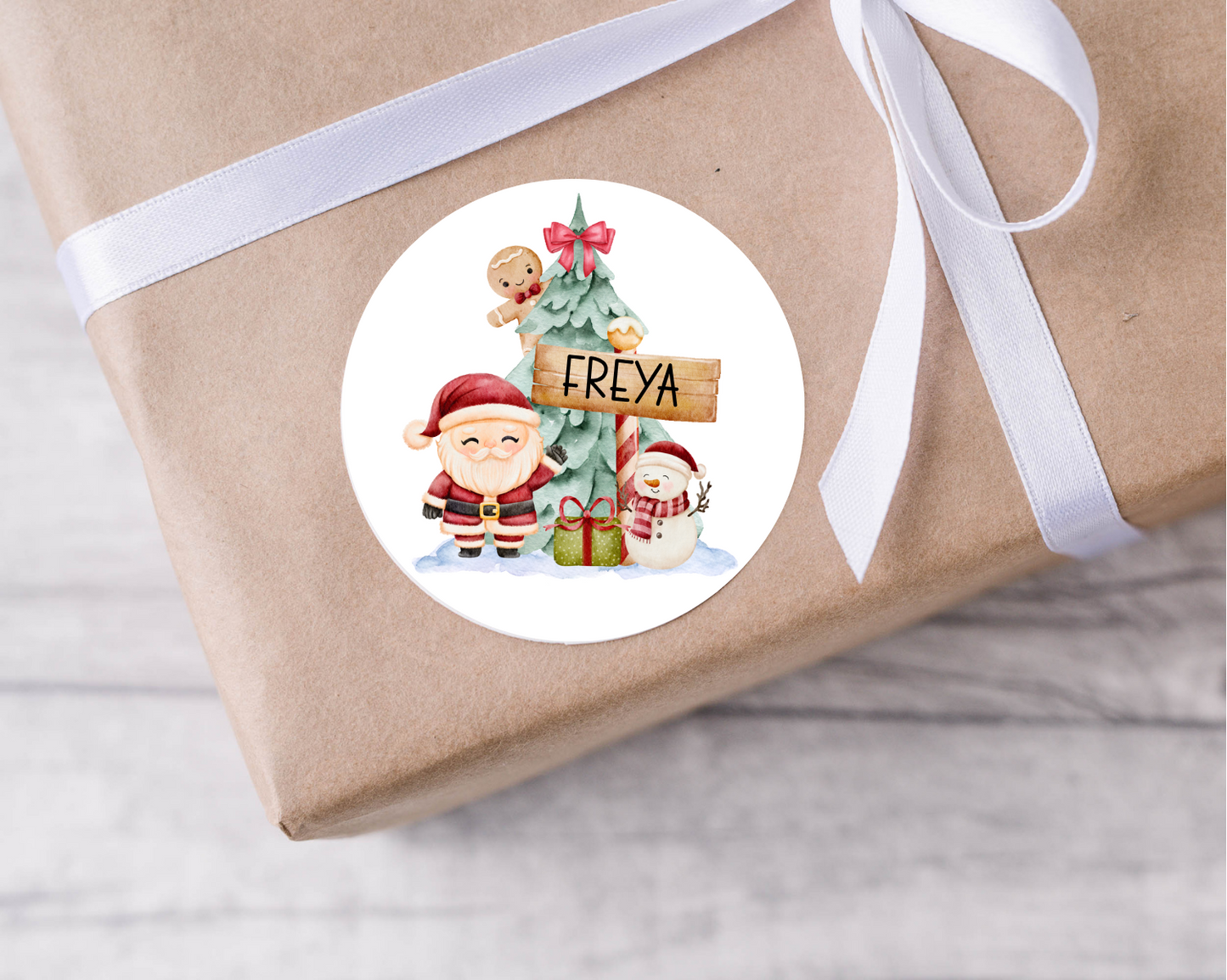 Personalised Santa Christmas Present Labels