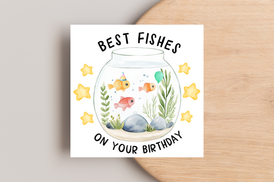 Best Fishes On Your Birthday Card