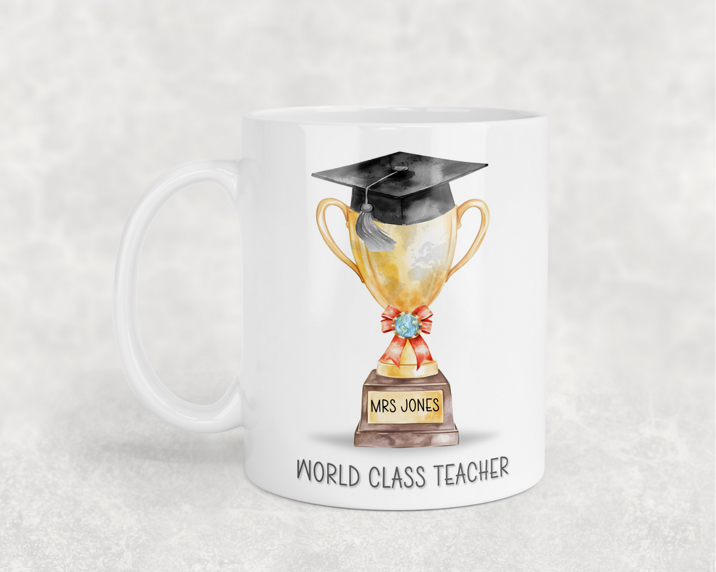 Personalised World Class Teacher Mug