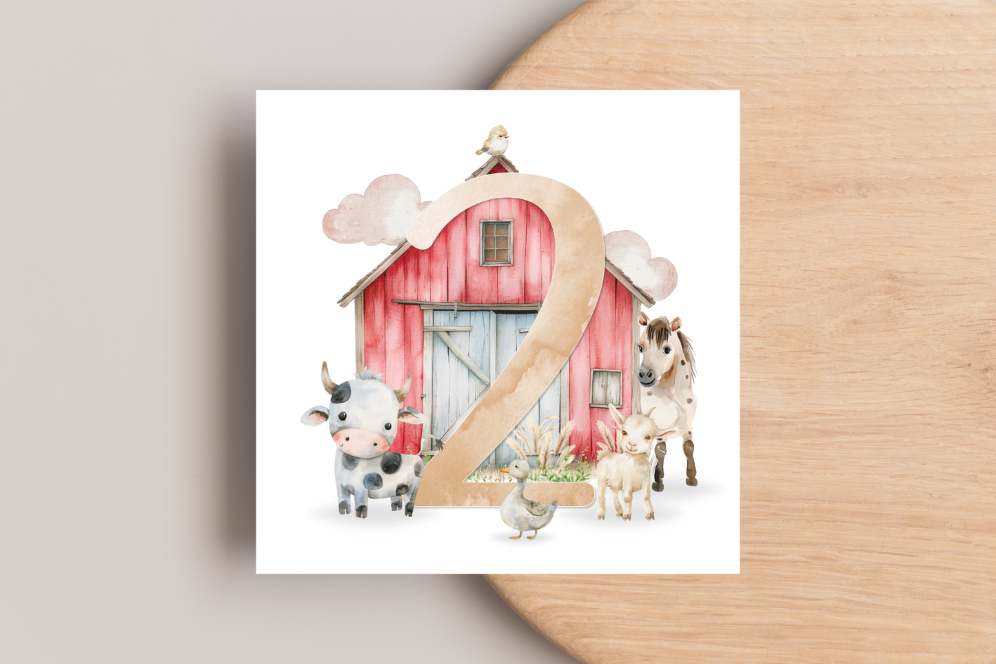 Farm Barn Birthday Card