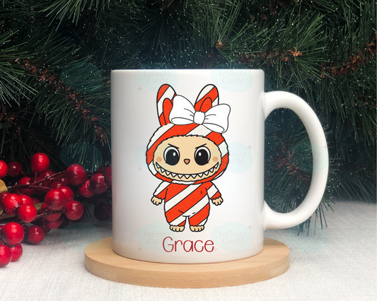 Personalised Labubu Christmas Mug