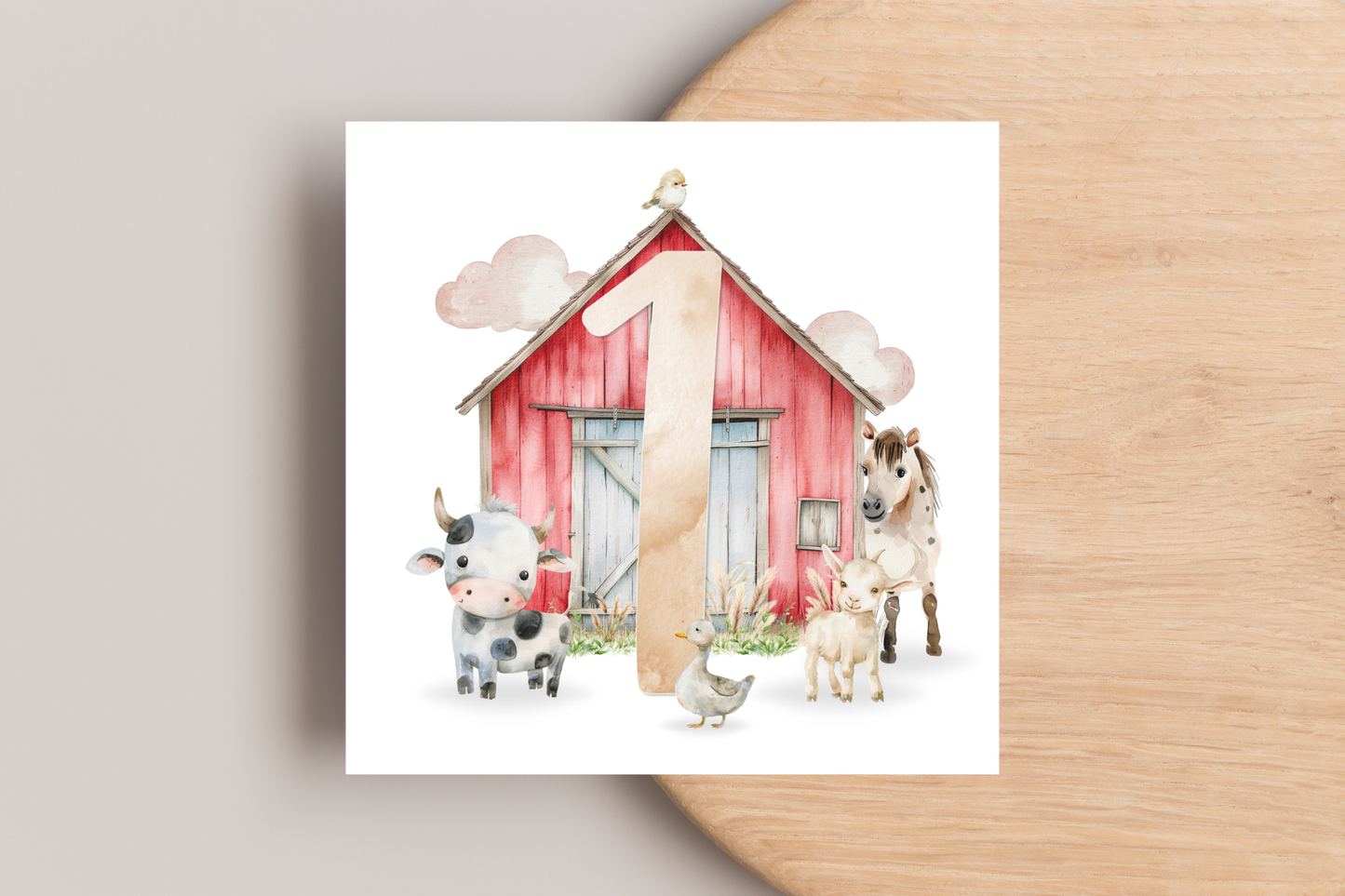 Farm Barn Birthday Card