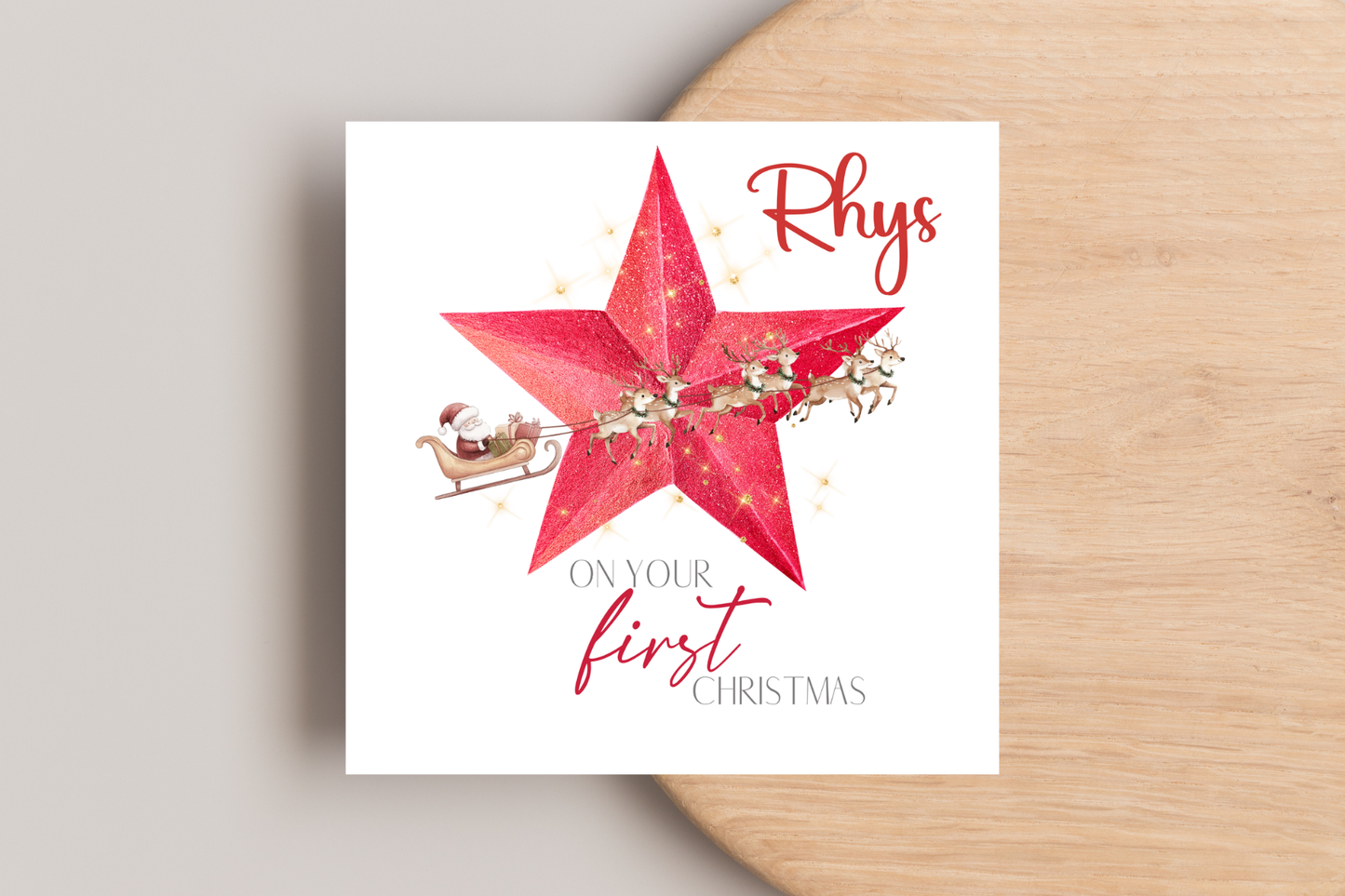 Personalised 1st Christmas Card