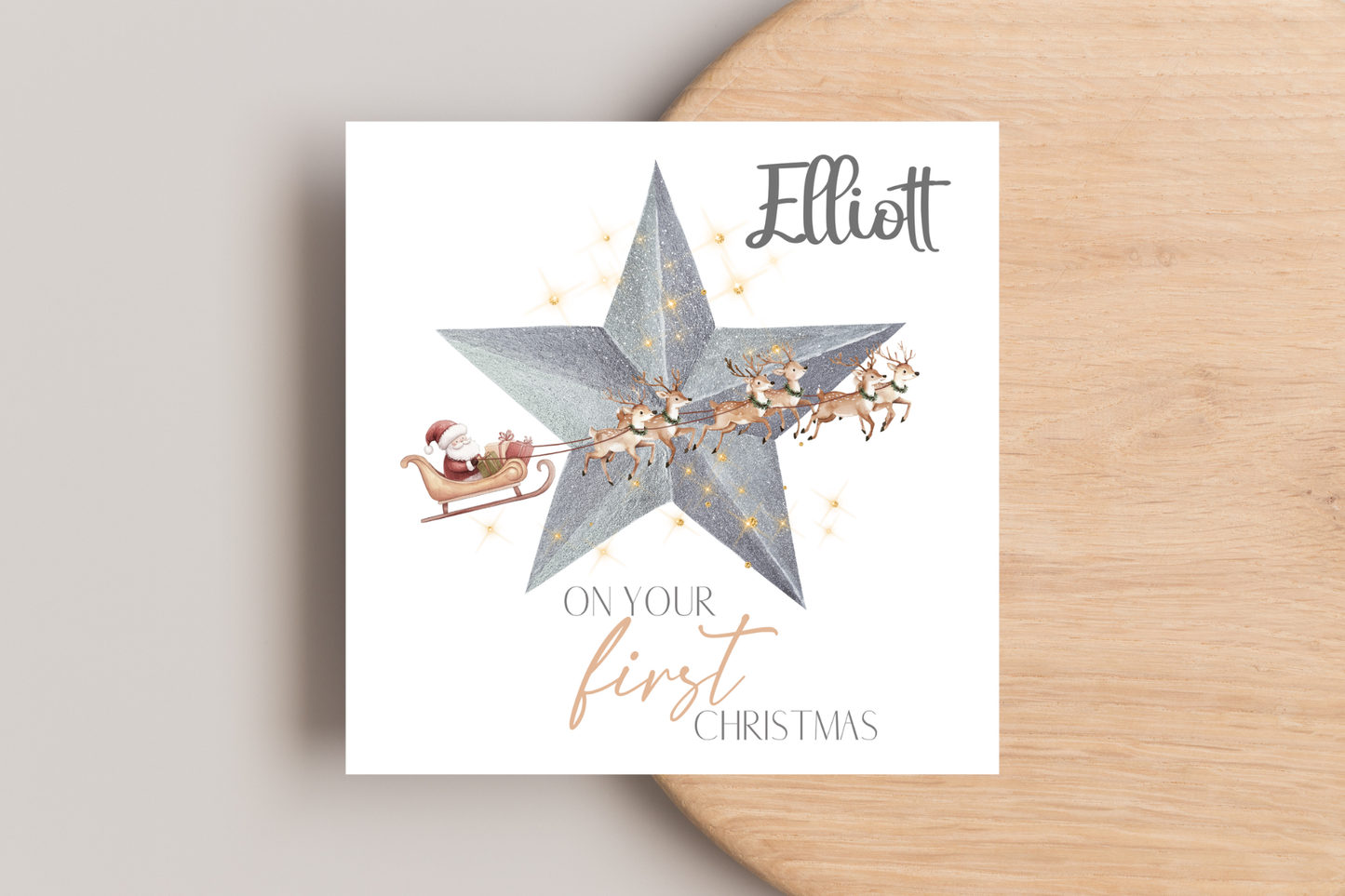 Personalised 1st Christmas Card
