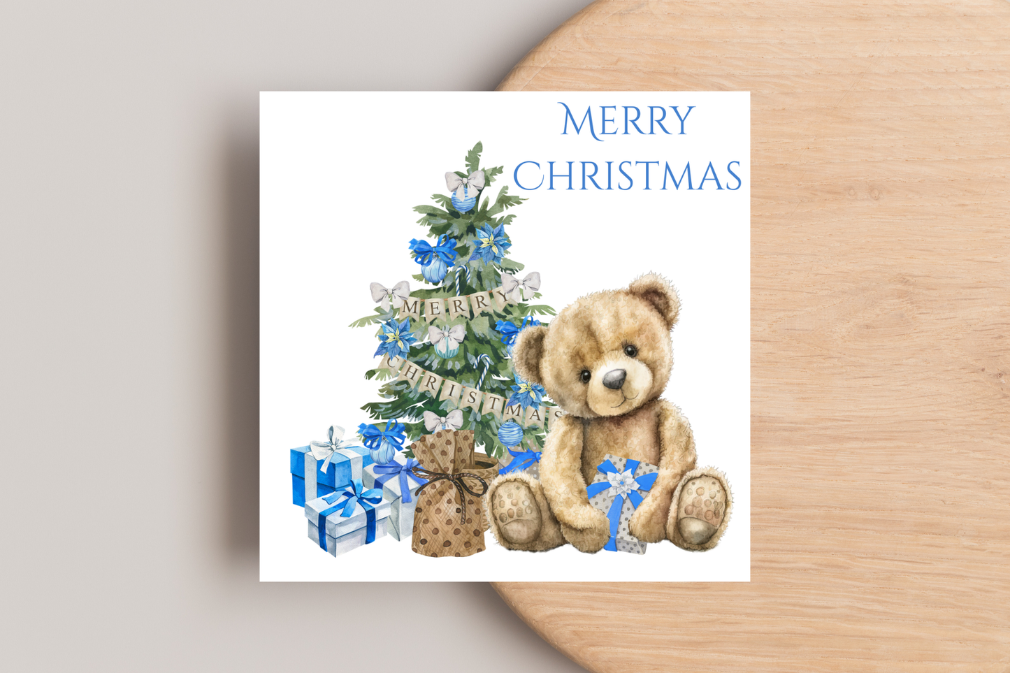 Teddy Bear Christmas Card