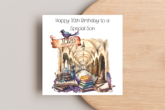 Personalised Harry Potter Inspired Birthday Card