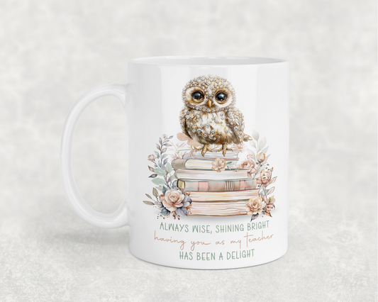 Owl Teacher Appreciation Mug
