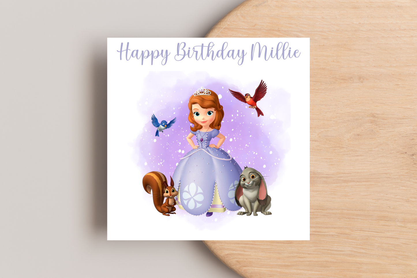 Personalised Princess Sofia Birthday Card