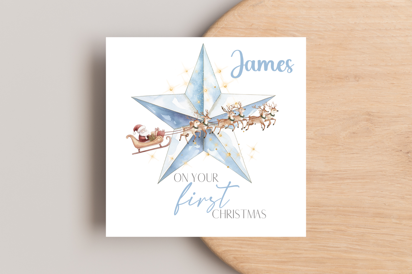 Personalised 1st Christmas Card