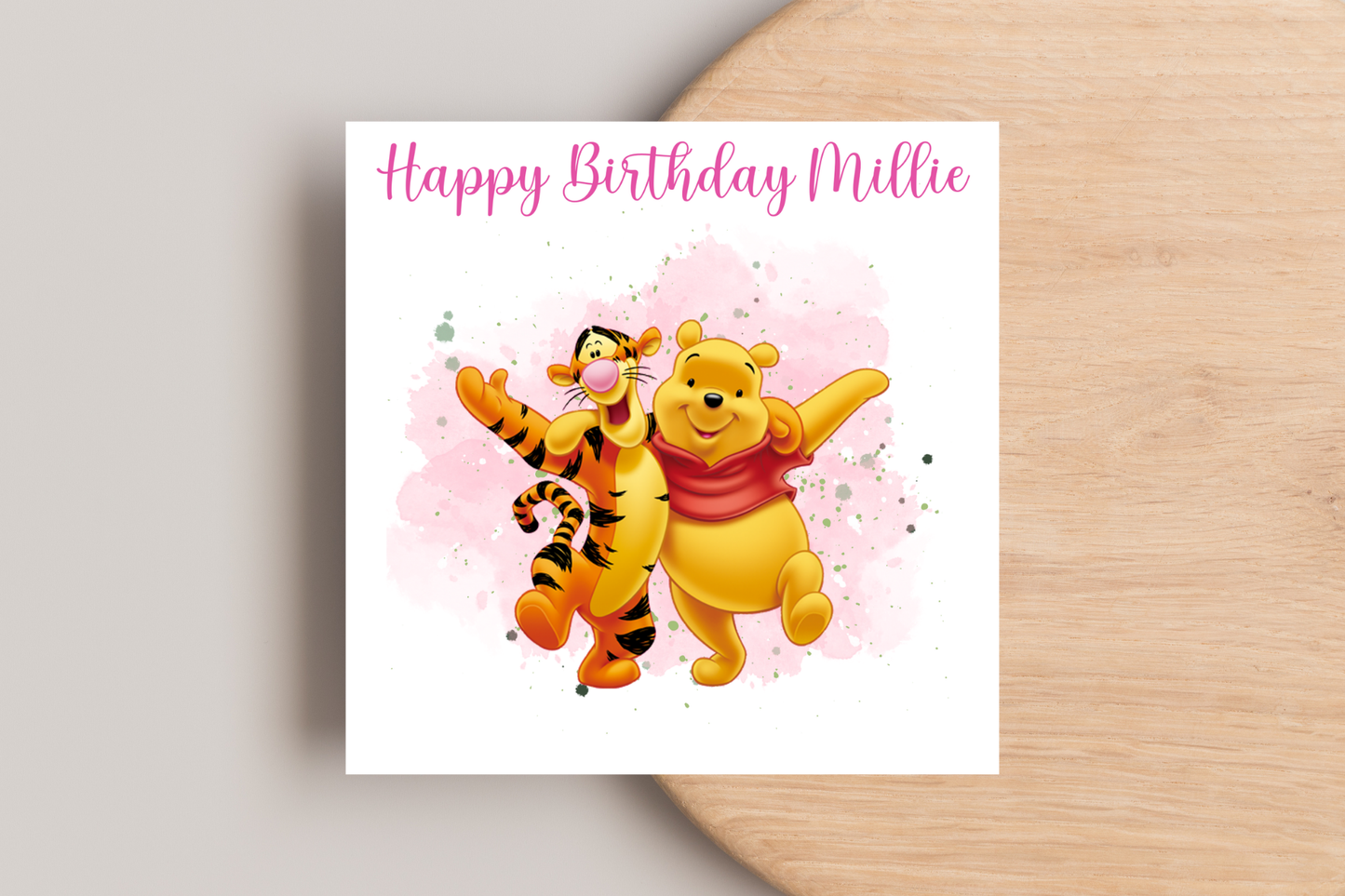 Personalised Winnie the Pooh Birthday Card