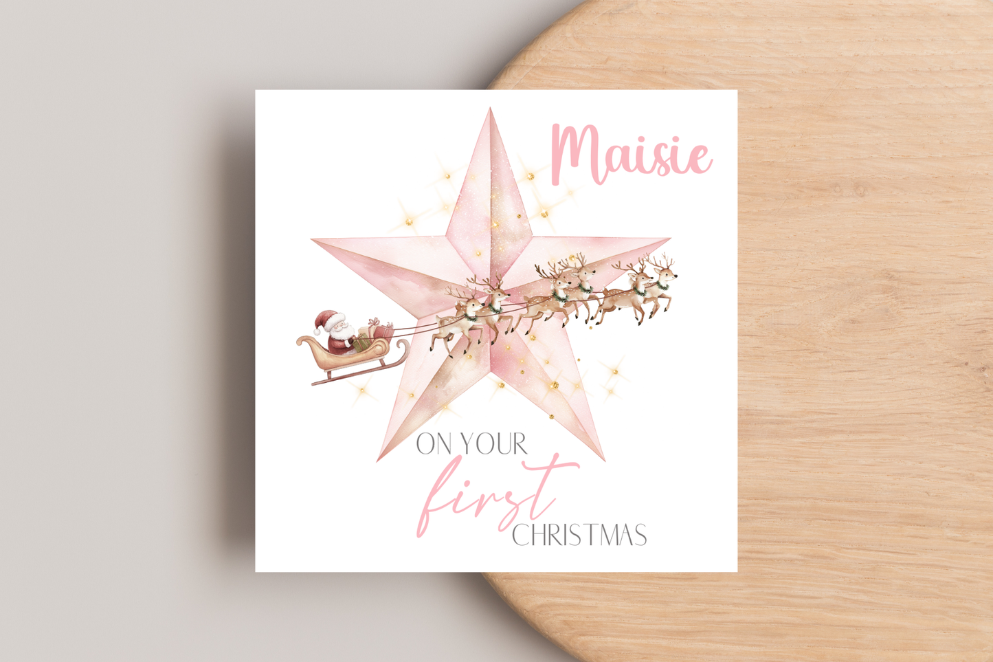 Personalised 1st Christmas Card