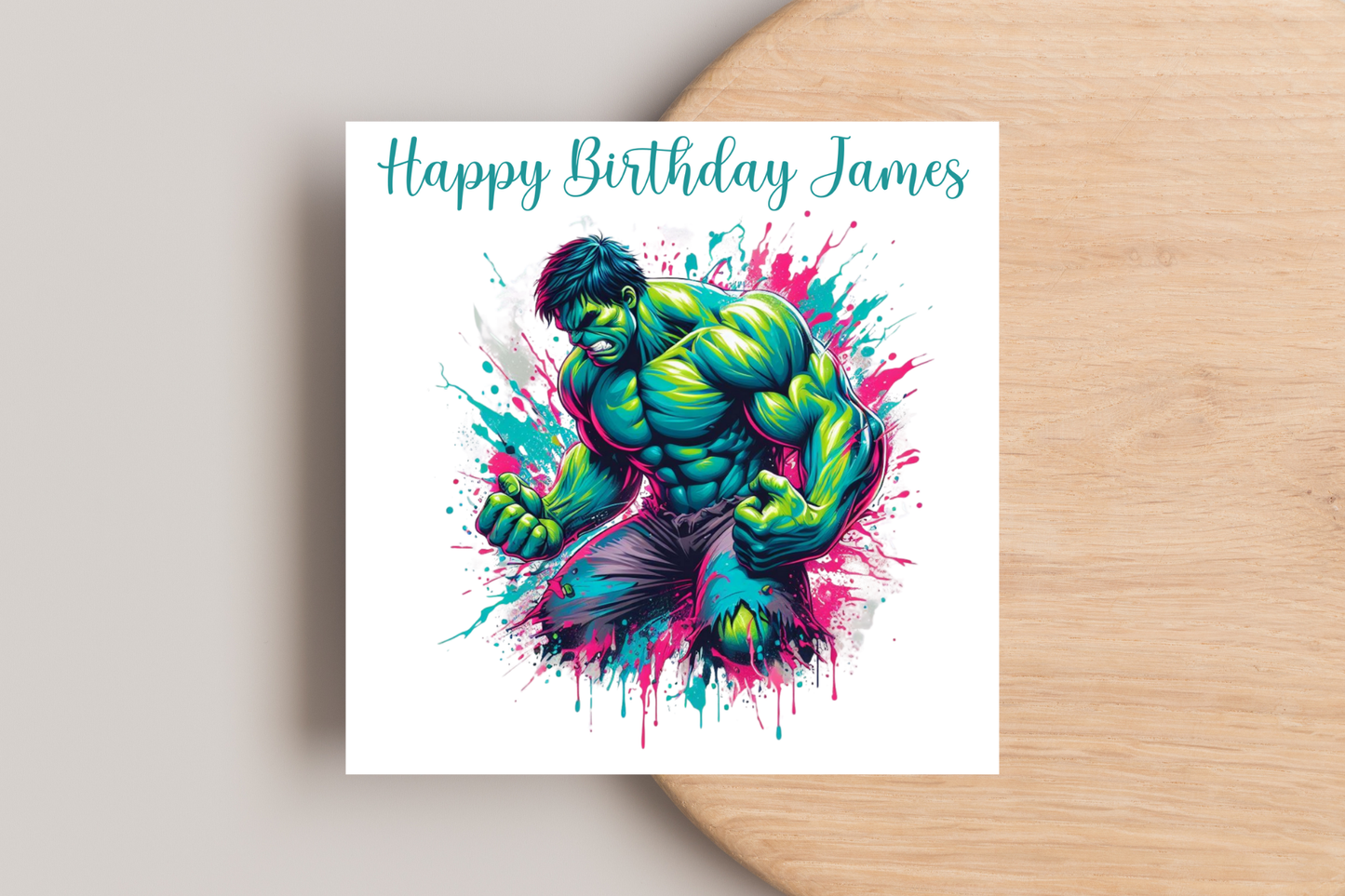 Super hero Avengers Personalised Birthday Card