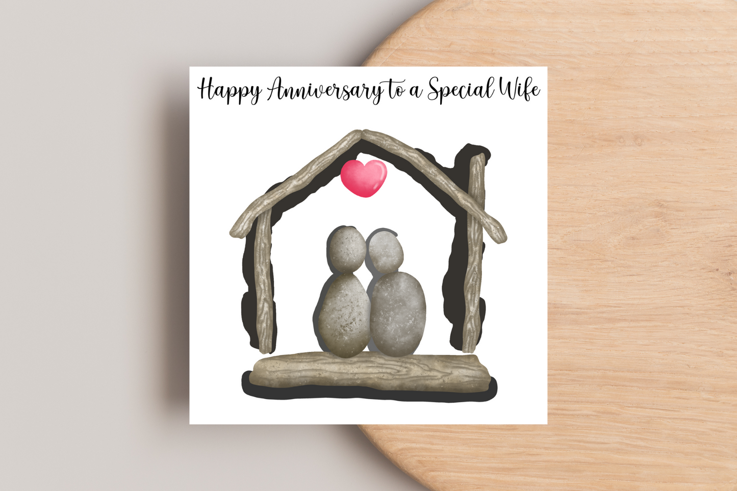 Pebble Anniversary Card