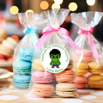 24 X Spidey and friends Thank You For Coming To My Party Stickers: Personalise Your Party Favours!