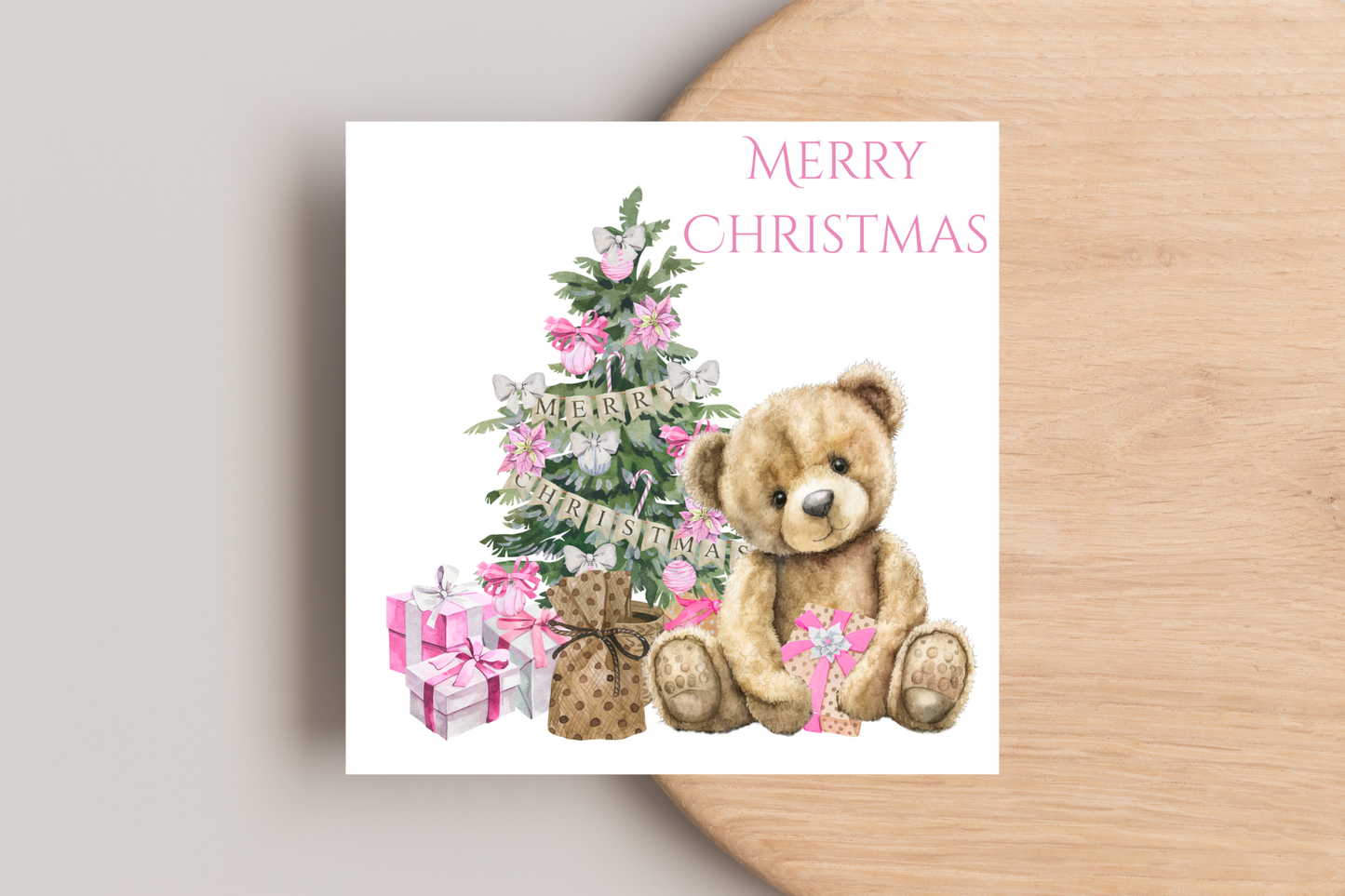 Teddy Bear Christmas Card