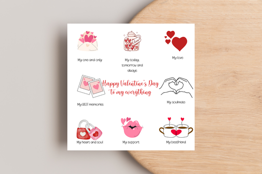 Valentine's Day Card For My Everything