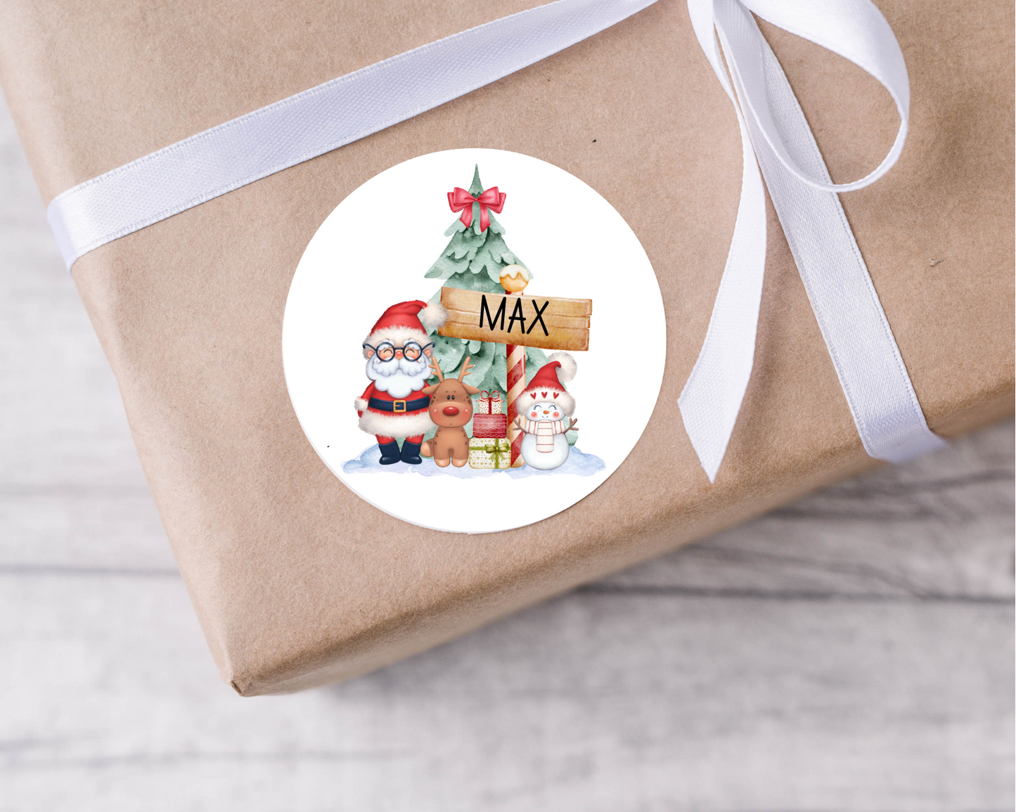 Personalised Santa Christmas Present Labels