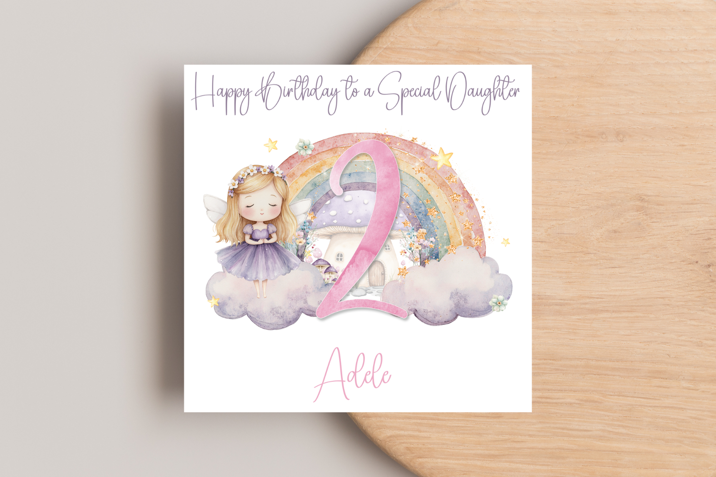 Personalised Fairy Birthday Card