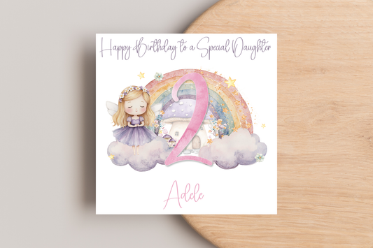 Personalised Fairy Birthday Card