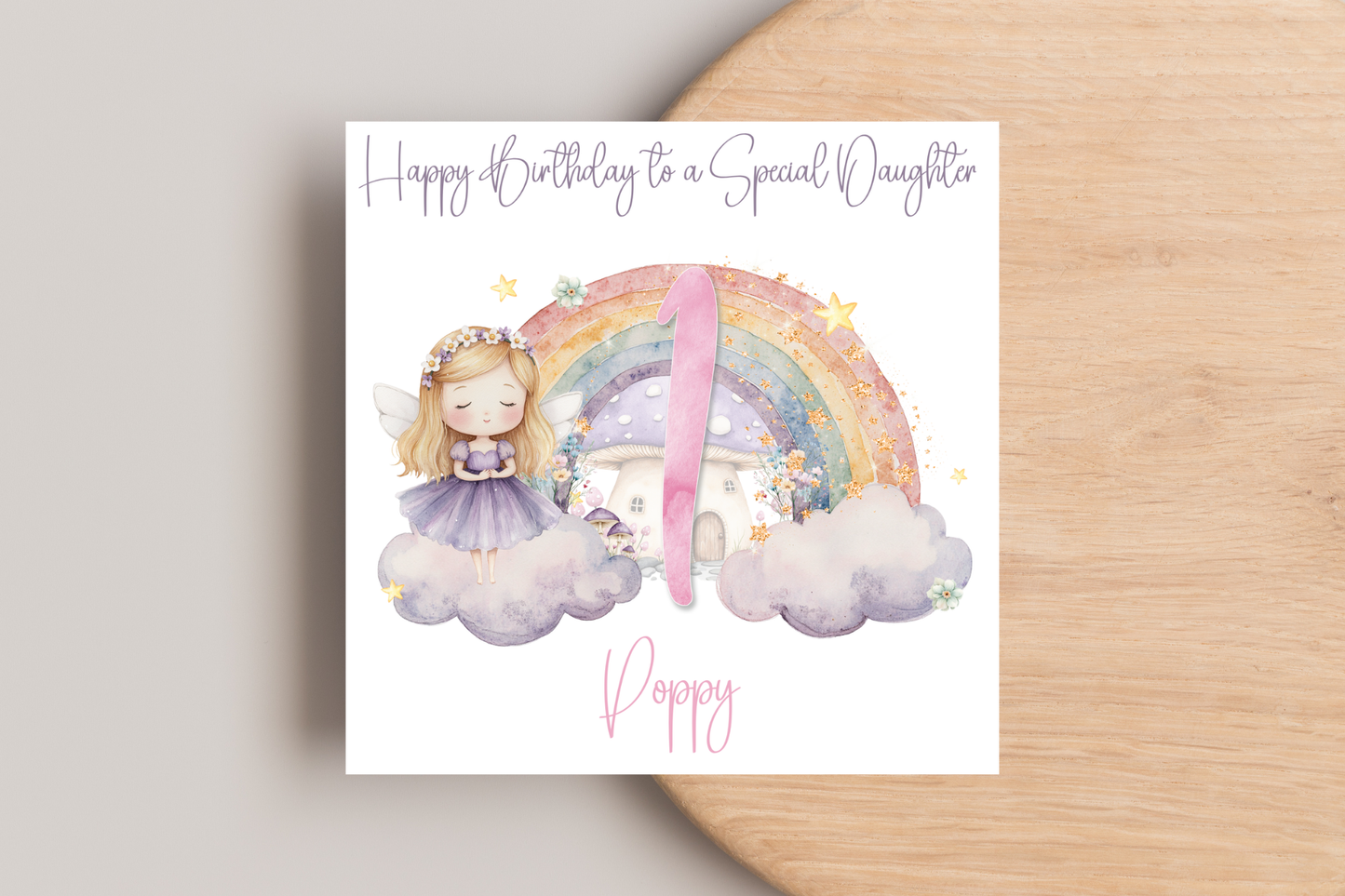 Personalised Fairy Birthday Card