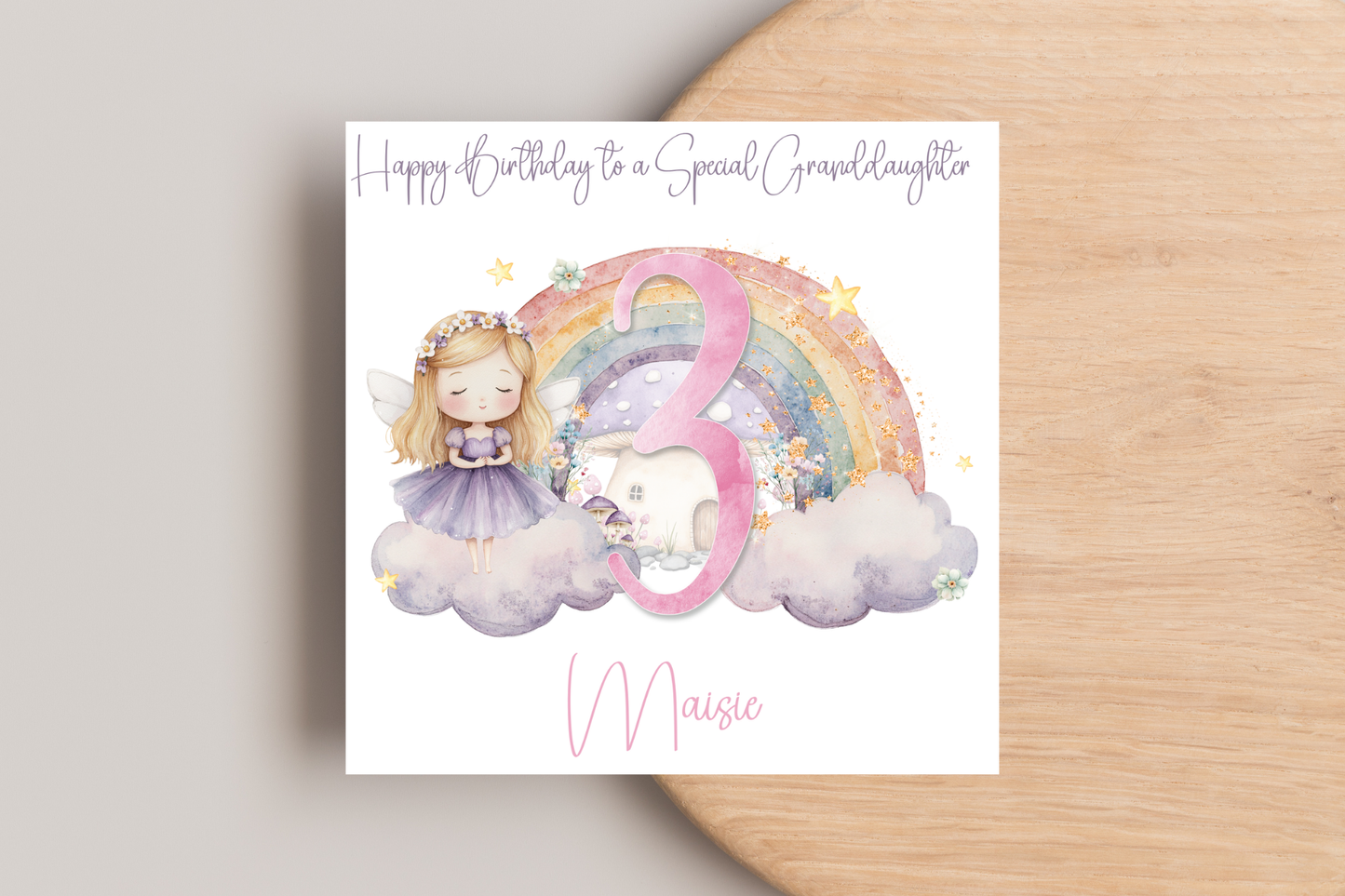 Personalised Fairy Birthday Card