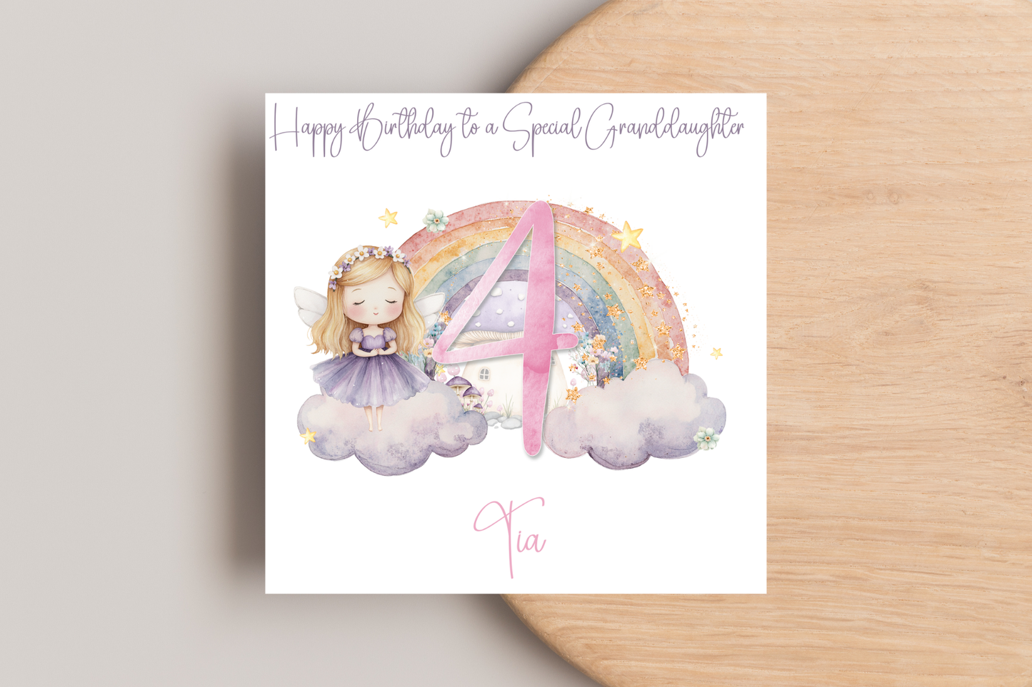 Personalised Fairy Birthday Card