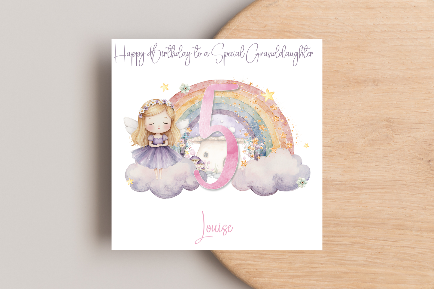 Personalised Fairy Birthday Card