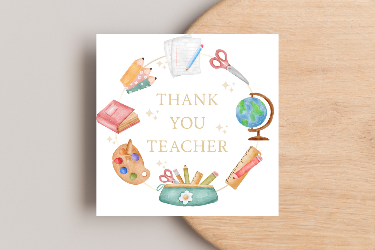 Thank You Teacher Card