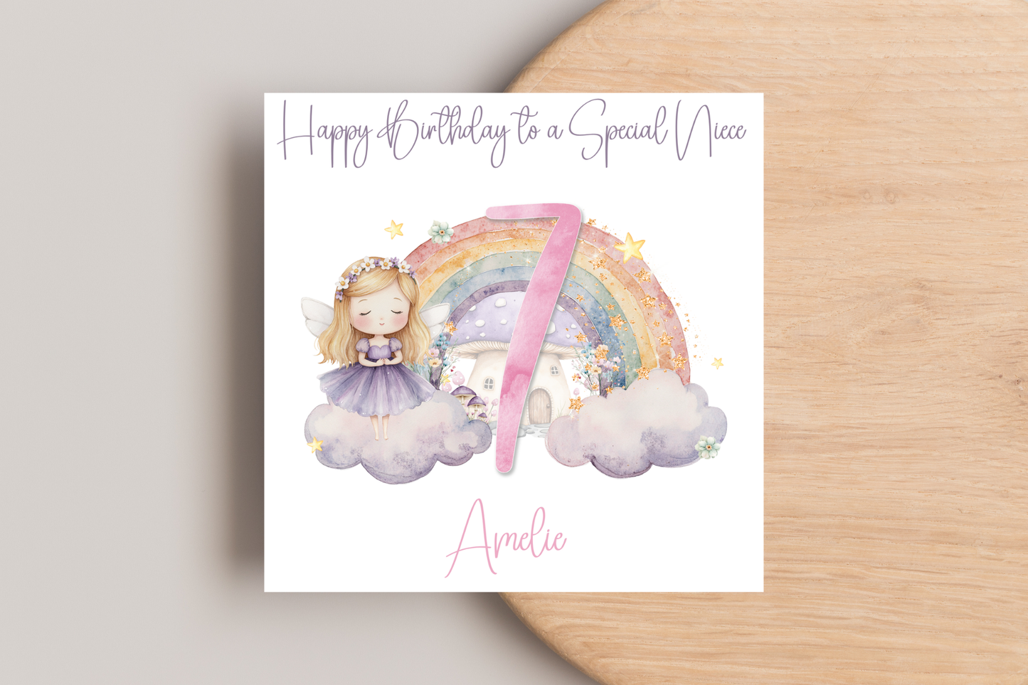 Personalised Fairy Birthday Card