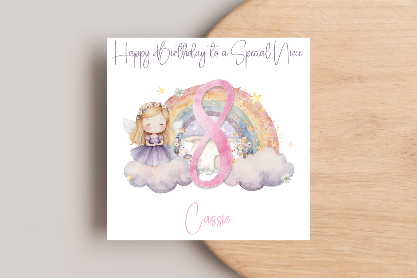 Personalised Fairy Birthday Card