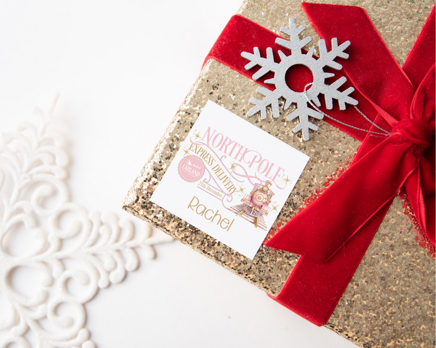 Personalised North Pole Express Delivery Christmas Present Labels