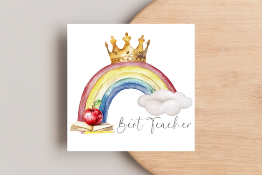 Best teacher End of Year Card